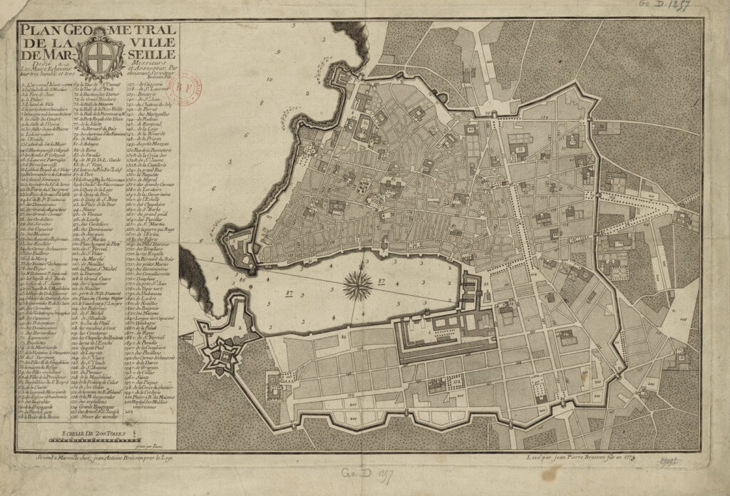 Plan géométral de Marseille