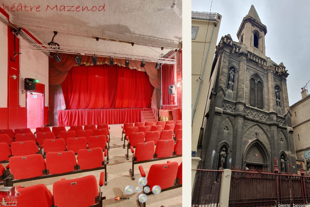 Théâtre Mazenod
Eglise bénédictine Marseille