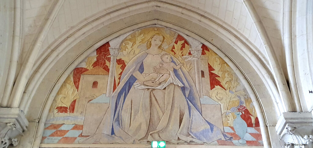 Fresque de la Vierge Léon Toublanc